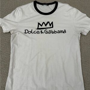 Dolce & Gabbana White Short Sleeve Tee